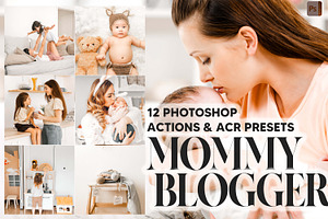12 Mommy Blogger Photoshop Actions, an Action Add-On by Hue Palettte Studio