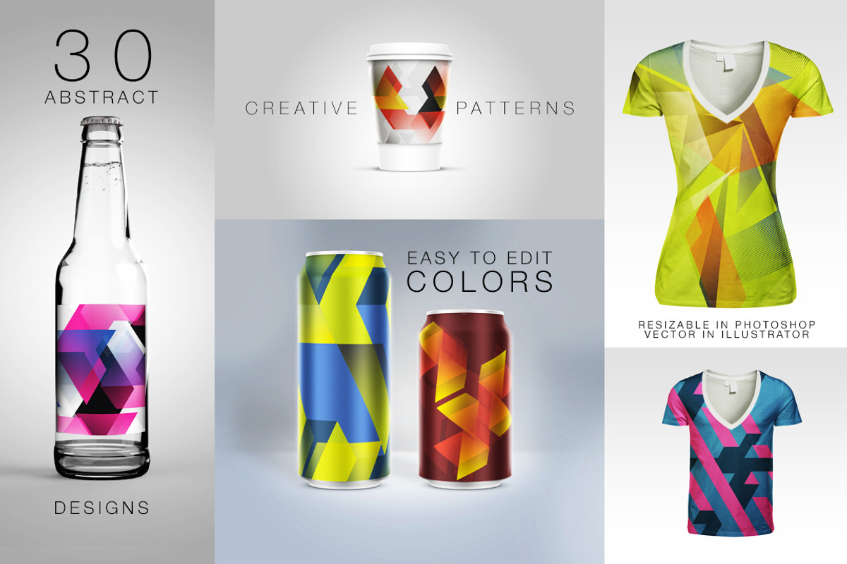 Abstract Geometric Backgrounds v.3 preview 4