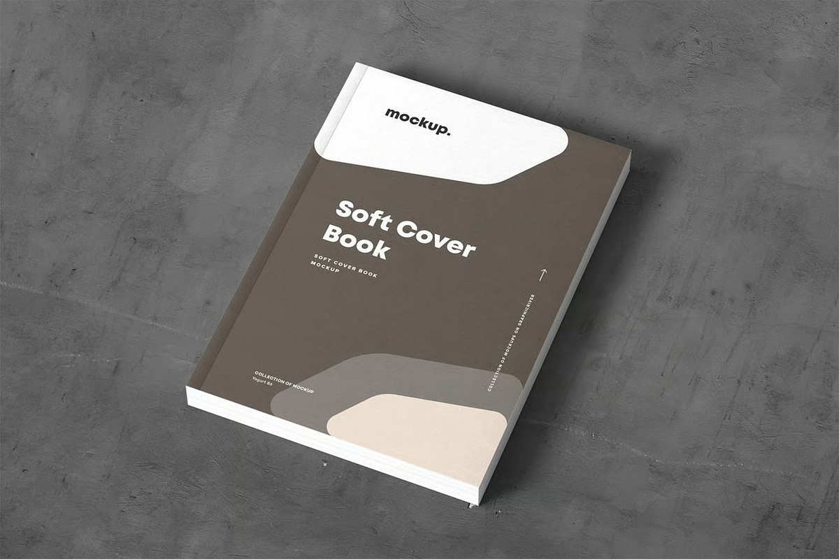 Soft Cover Book Mock-up, a Product Mockup by zippypixelstudio (Photo 14 of 15)