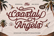 Coastal Angels Typeface, a Script Font by alit design (Thumbnail 1 of 17)