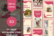 Pet Shop Story Canva Templates, a Templates & Theme by BoontenStudio (Thumbnail 1 of 8)