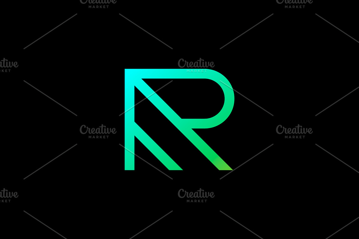 modern letter R logo, a Branding & Logo Template by kurostd