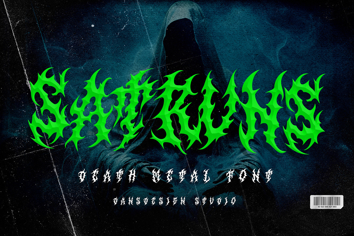 SATRUNS Metal Blackletter Horror, a Blackletter Font by dansdesign (Photo 18 of 18)