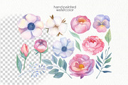 Watercolor Blooming Clipart, an Illustration by OllyKo Art (Thumbnail 3 of 8)