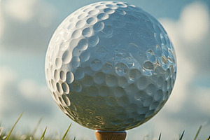 Golf ball stock image