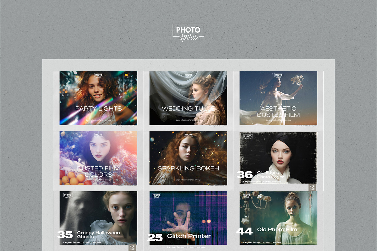 Photo Overlays BUNDLE II, a Texture Graphic by PhotoSpirit (Photo 6 of 10)