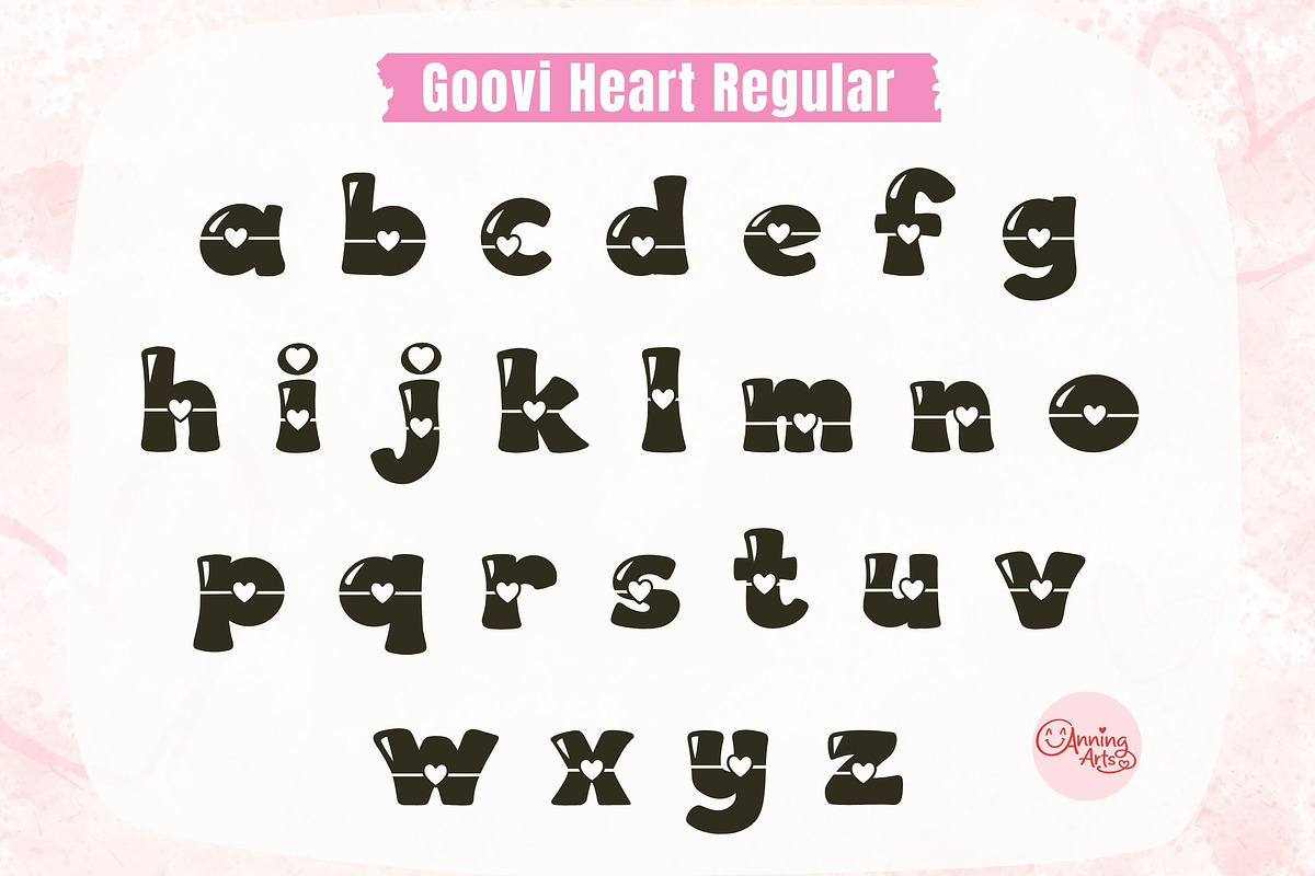 Groovi Heart – Valentine Heart Font, a Symbol Font by AnningArts (Photo 7 of 8)