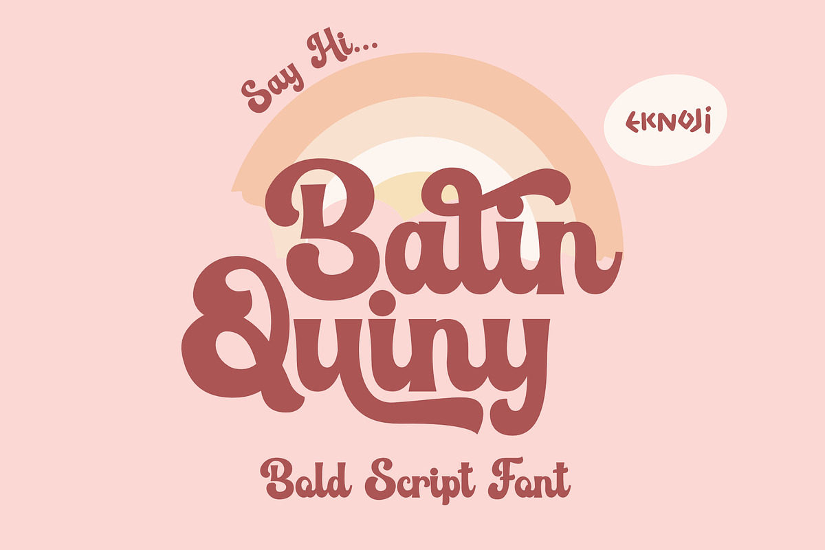 Balin Quiny, a Font by eknojistudio (Photo 1 of 8)