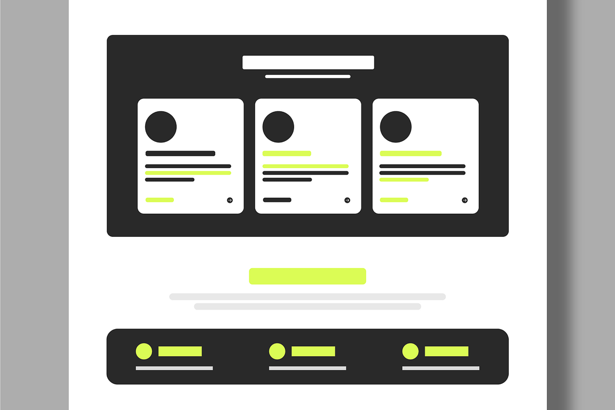 Modern Website Wireframe UI Kit, a Wireframe Template by MightyDesign (Photo 5 of 9)