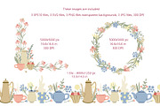 Herbal tea clipart and patterns, a Pattern Graphic by Anna Druzhkova (Thumbnail 4 of 15)