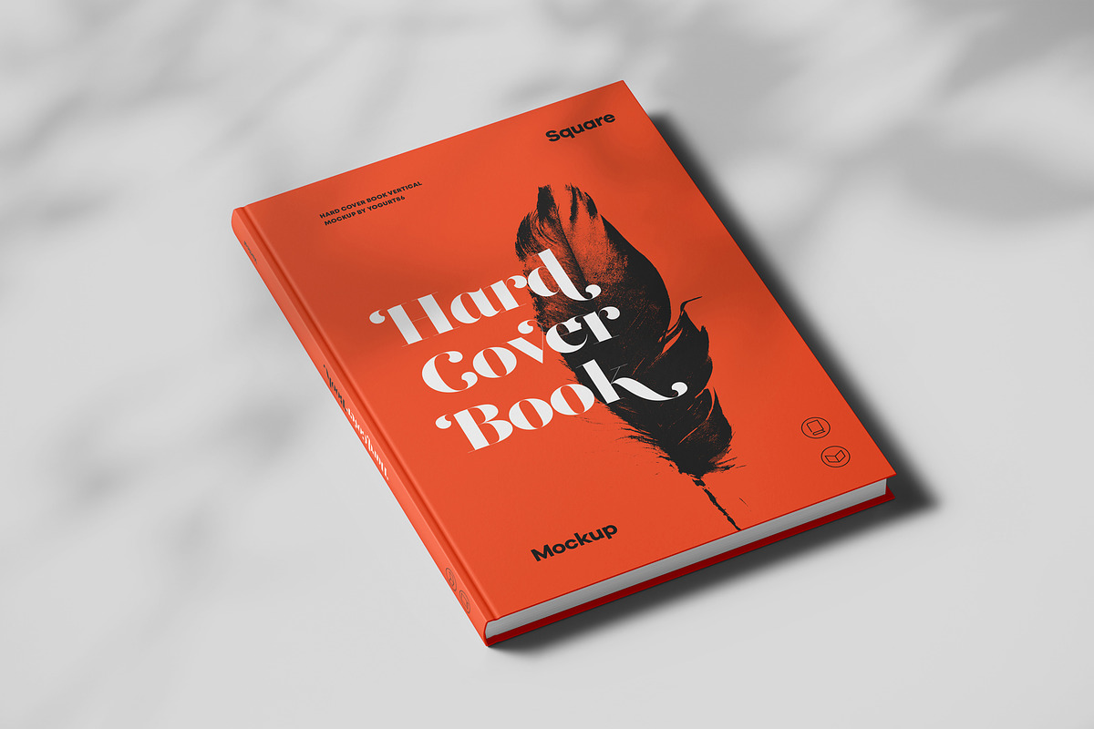 Hard Cover Vertical Book Mock-up, a Books & Magazine Mockup by Yogurt86 (Photo 4 of 14)