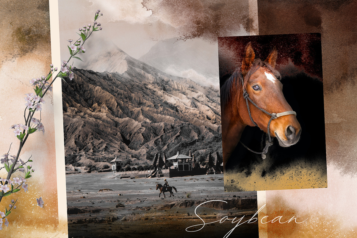 Brown Watercolor Set, a Texture Graphic by LeiaSW (Photo 3 of 6)