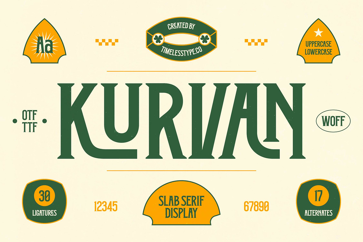 Kurvan Slab Serif Display, a Slab Serif Font by timelesstype.co (Photo 1 of 10)