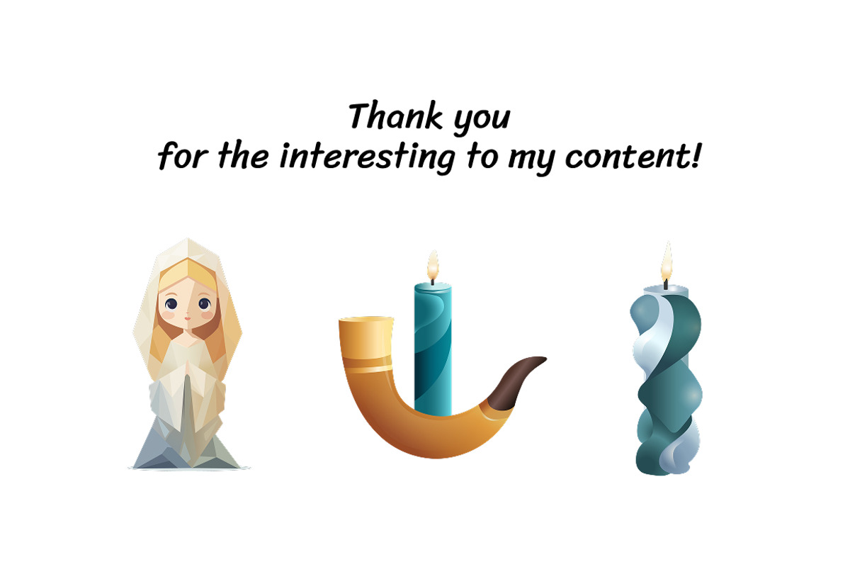 Candle Vector Clipart Set, a Decorative Illustration by InkyQueenArt (Photo 5 of 5)