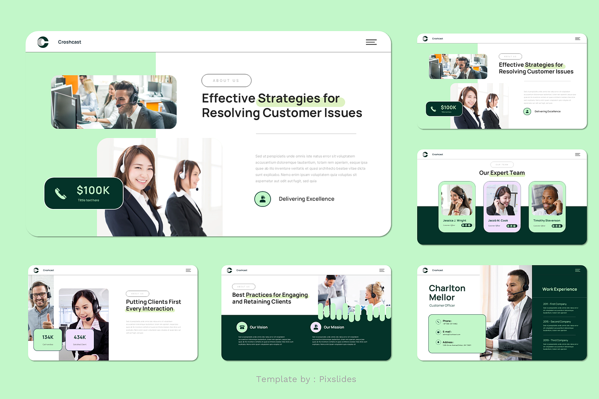Custome Service Keynote, a Presentation Template by Pixslides (Photo 2 of 4)