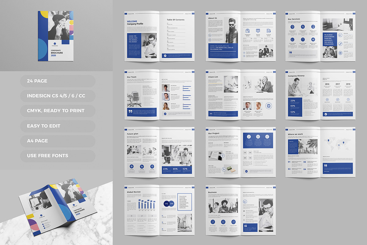Corporate Brochure, a Brochure Template by Tanber Hossen (Photo 2 of 14)