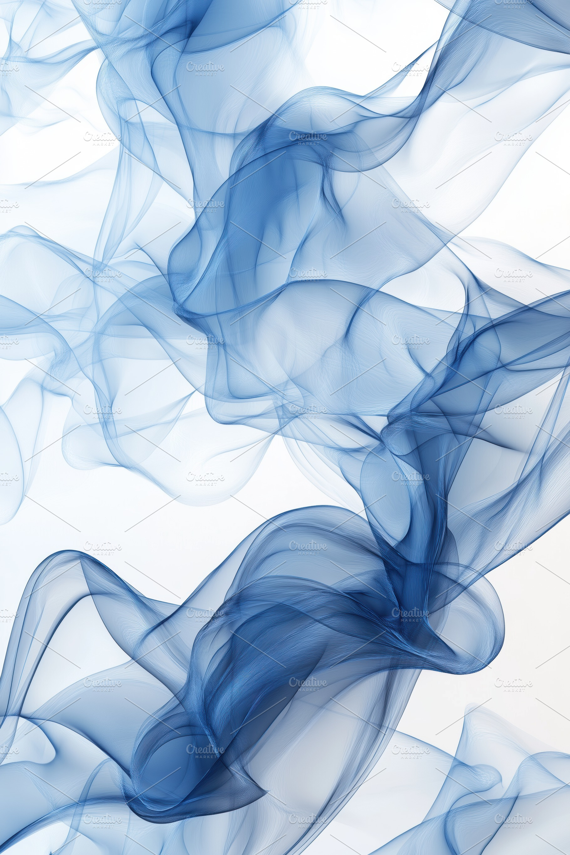 A beautiful abstract composition of flowing blue smoke or fabric, creating a se, a Technology Photo by Textures & Backgrounds