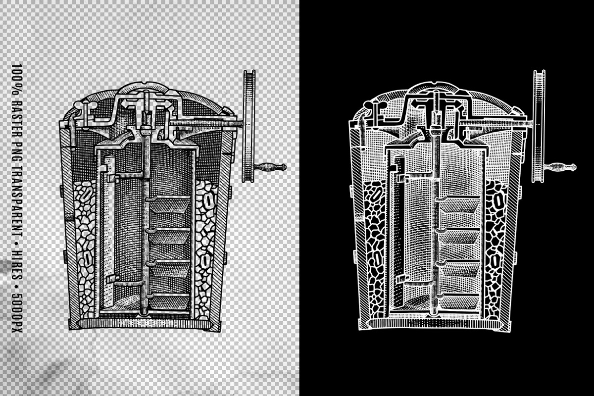 Engraving Ice Cream Illustration Set, an Illustration by RMPL.std (Photo 3 of 4)