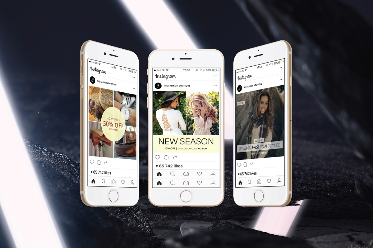 Instagram Posts Templates, a Templates & Theme by Carlos Fernando (Photo 6 of 8)