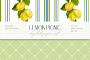 Lemon Citrus Digital Paper Pack, a Pattern Graphic by Elena Dorosh (Thumbnail 5 of 7)