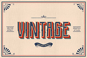 Vintage Text Effects (Illustrator), a Layer Style Add-On by Vector Galore (Thumbnail 1 of 11)
