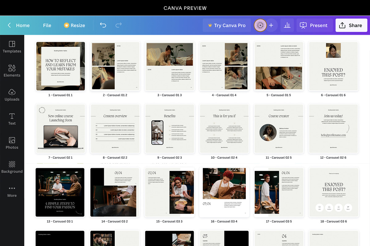8 Business Coach Instagram Carousel, a Social Media Template by Studio K (Photo 8 of 8)