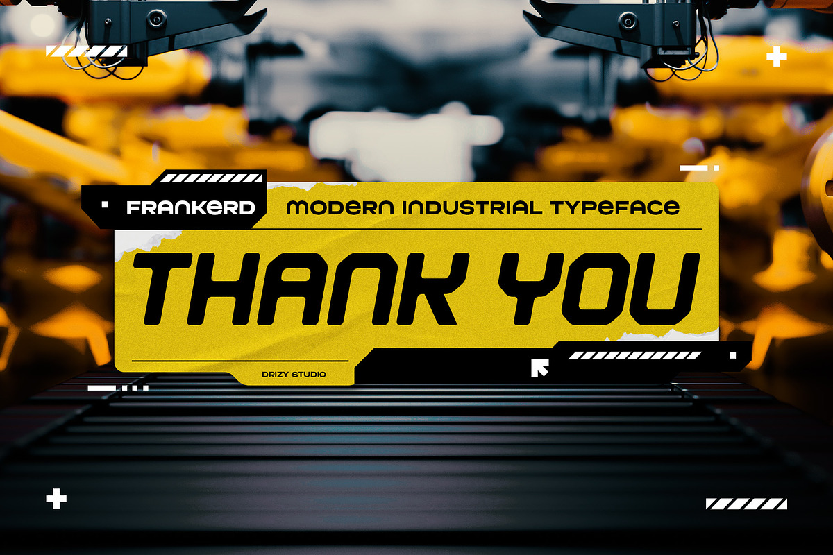 Frankerd - Modern Industrial Font, a Font by Drizy (Photo 10 of 10)