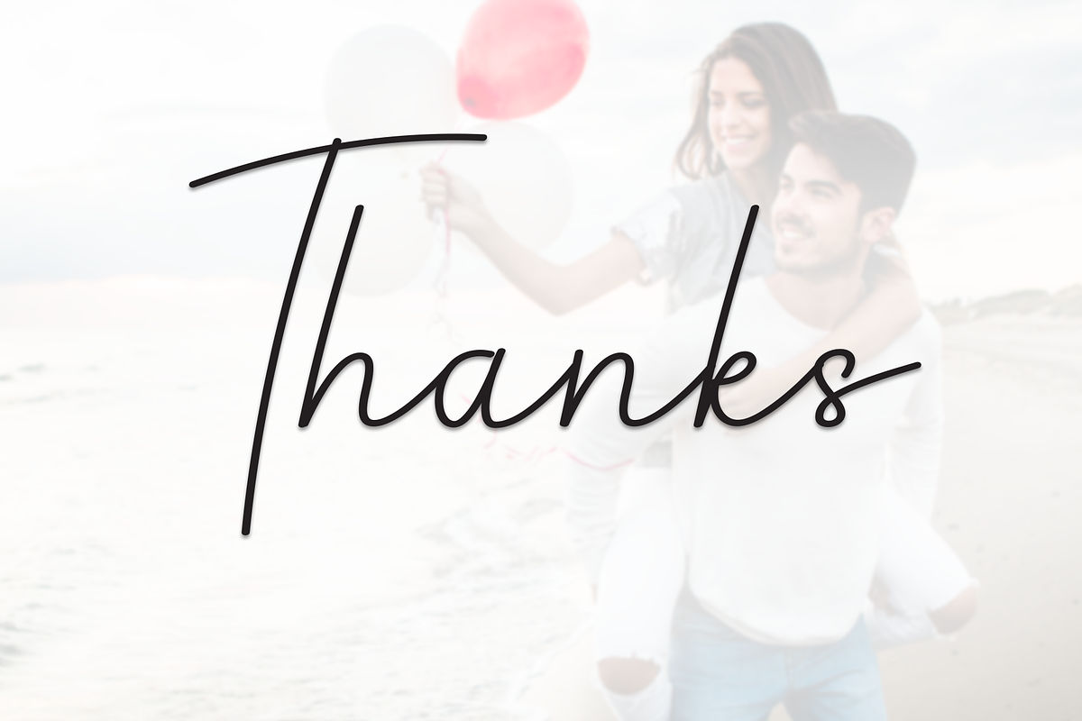 Happy Honeymoon | Script Font, a Handwritten Font by Scratchones (Photo 8 of 8)