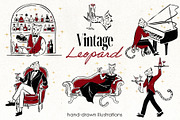 Vintage Leopard Clipart, an Animal Illustration by Teresa Art Store (Thumbnail 1 of 7)
