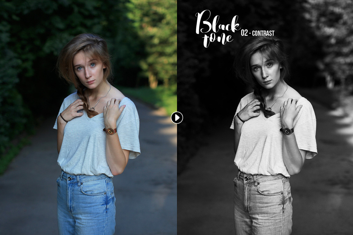 Blacktone B&W Lightroom Presets preview 4