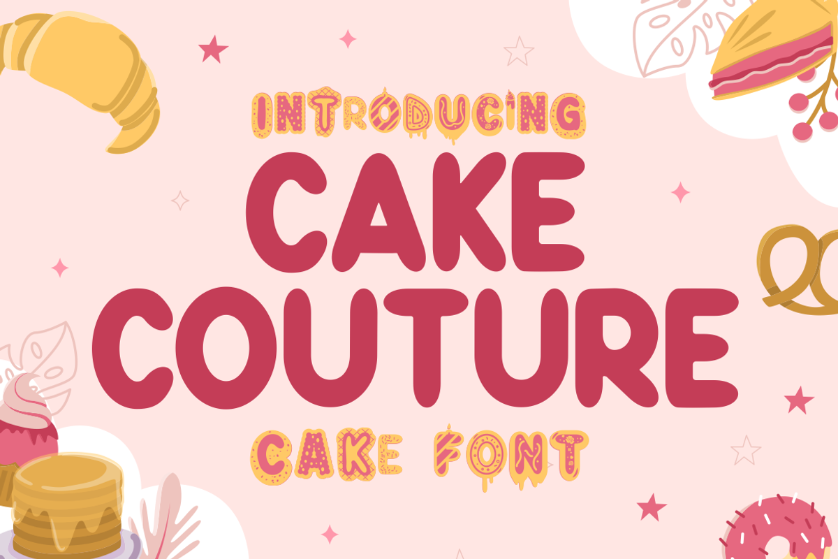 Cake Couture - Cake Font, a Font by PutraCetol Studio (Photo 1 of 11)