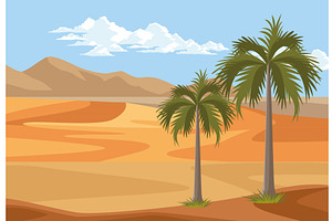 Desert With Palms