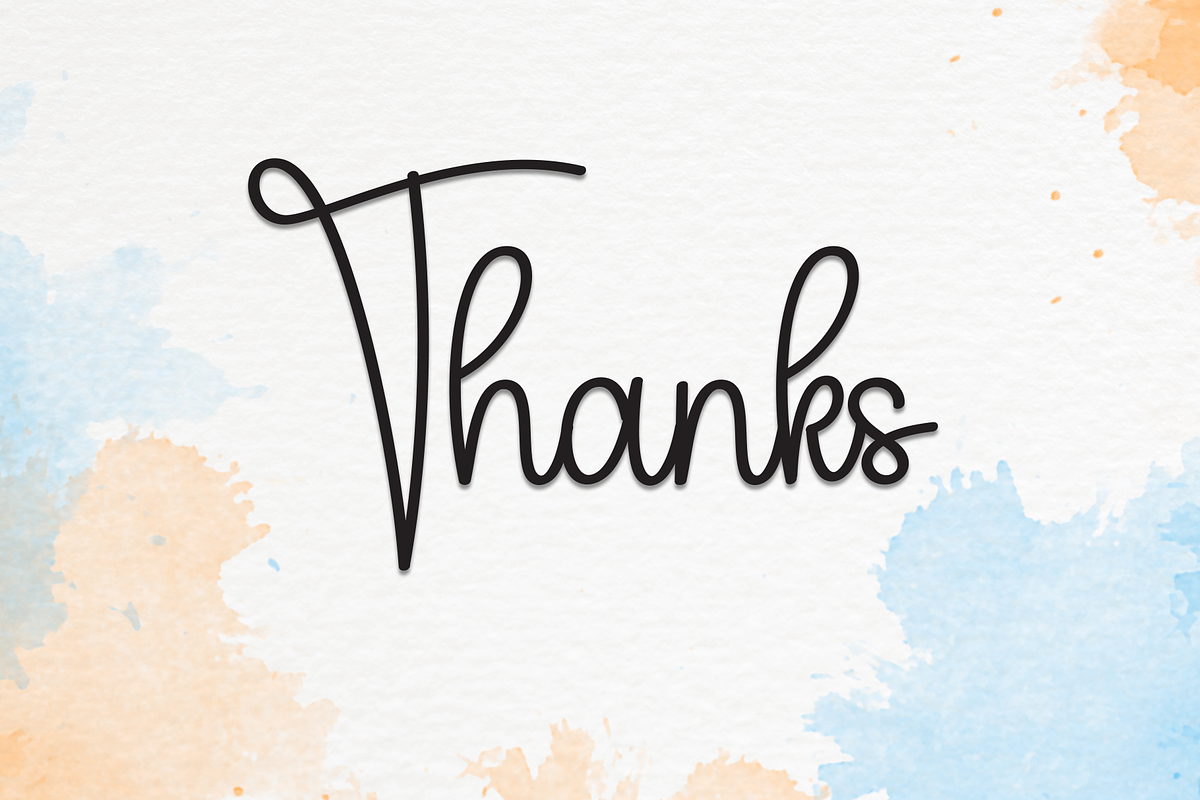 Watercolour | Script Font, a Handwritten Font by Scratchones (Photo 9 of 9)