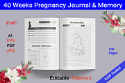 40 Weeks pregnancy journal & memory, a Graphic by Hitubrand (Thumbnail 3 of 4)