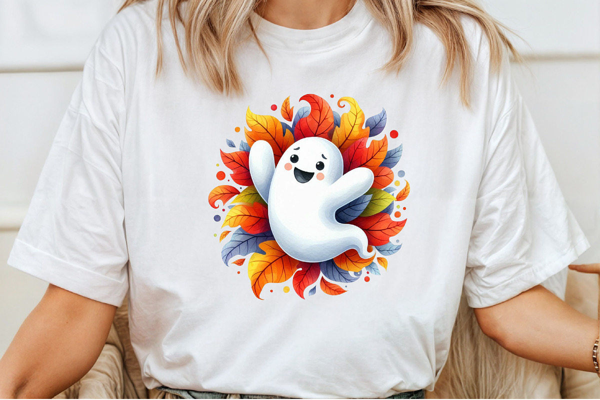 Cute Ghost Halloween Clipart, an Illustration by Pixels.Craft (Photo 7 of 7)