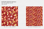 Flower Seamless Pattern, a Pattern Graphic by Gullenda (Thumbnail 2 of 6)