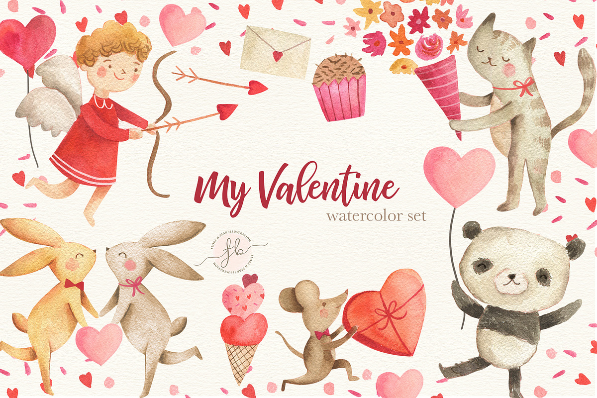 My Valentine, an Illustration by Flora+Bear (Photo 1 of 4)
