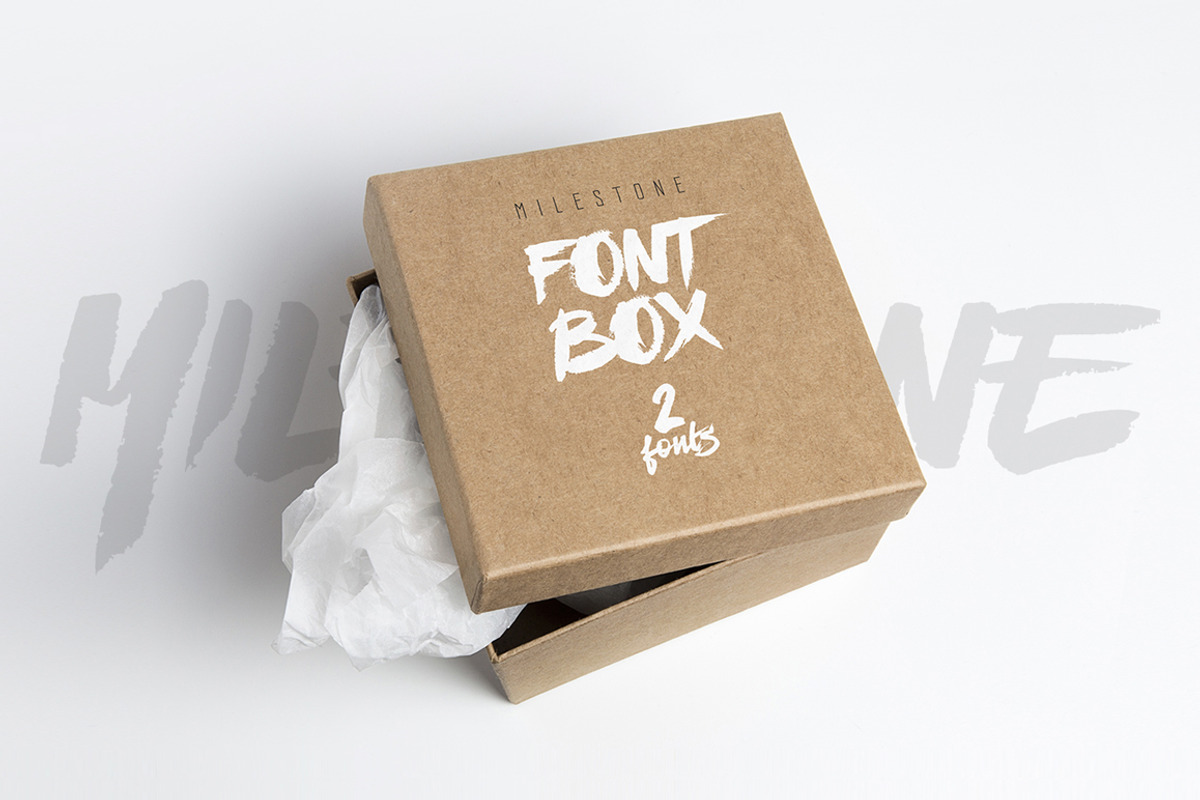 Milestone Fonts, a Font by kavoon (Photo 2 of 7)