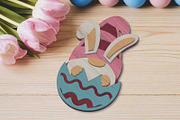 Easter Bunny Gnome in Egg, Cut File, a Design Template by LaserCutano (Thumbnail 3 of 7)
