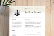 Resume / CV Template, a Resume Template by UX-group (Thumbnail 1 of 6)