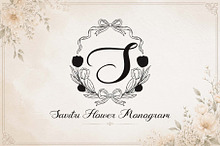 Savitri Flower Monogram