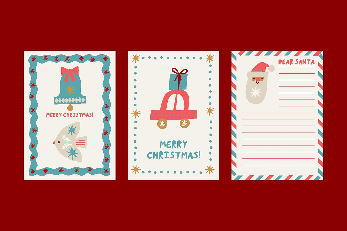 Merry Christmas Clipart, a Decorative Illustration by Barkova Nadya (Photo 3 of 9)