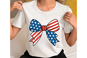 4th Of July Coquette Bow Png Svg, an Object Graphic by EllaMaiyaali (Thumbnail 1 of 5)