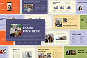 Ekamu : Pitch Deck Google Slides, a Presentation Template by Punkl Camp (Thumbnail 1 of 9)