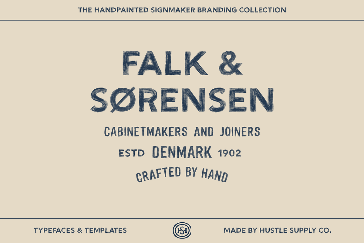 The Handpainted Signmaker Collection, a Handwritten Font by Hustle Supply Co. (Photo 8 of 16)