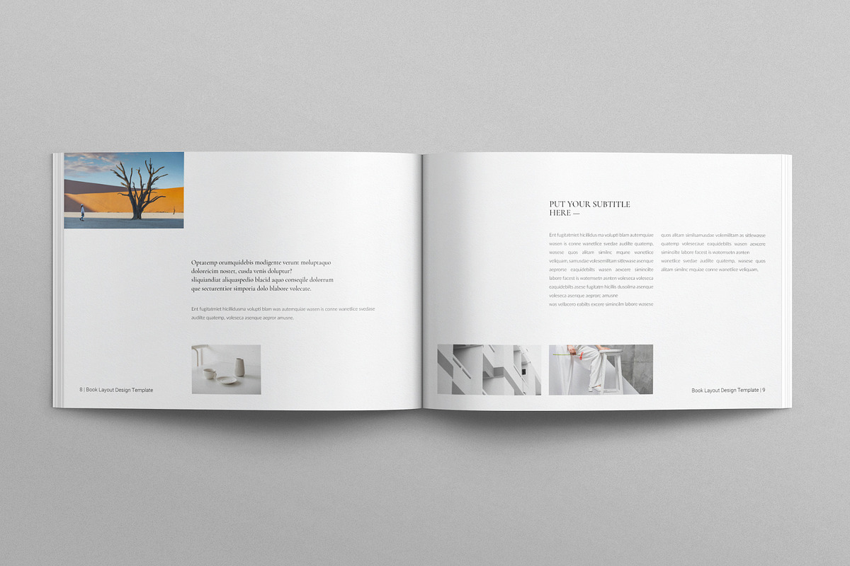 Book Layout Template Landscape, a Brochure Template by E-Type (Photo 4 of 7)