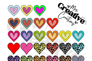 Heart Clipart Bundle, a Graphic by Mrs. Creative Creations