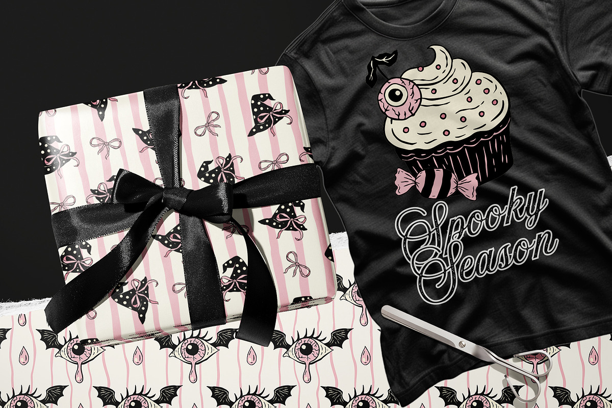 Retro Halloween Bundle Cute & Spooky, a Seasonal Illustration by Red Ink (Photo 7 of 8)