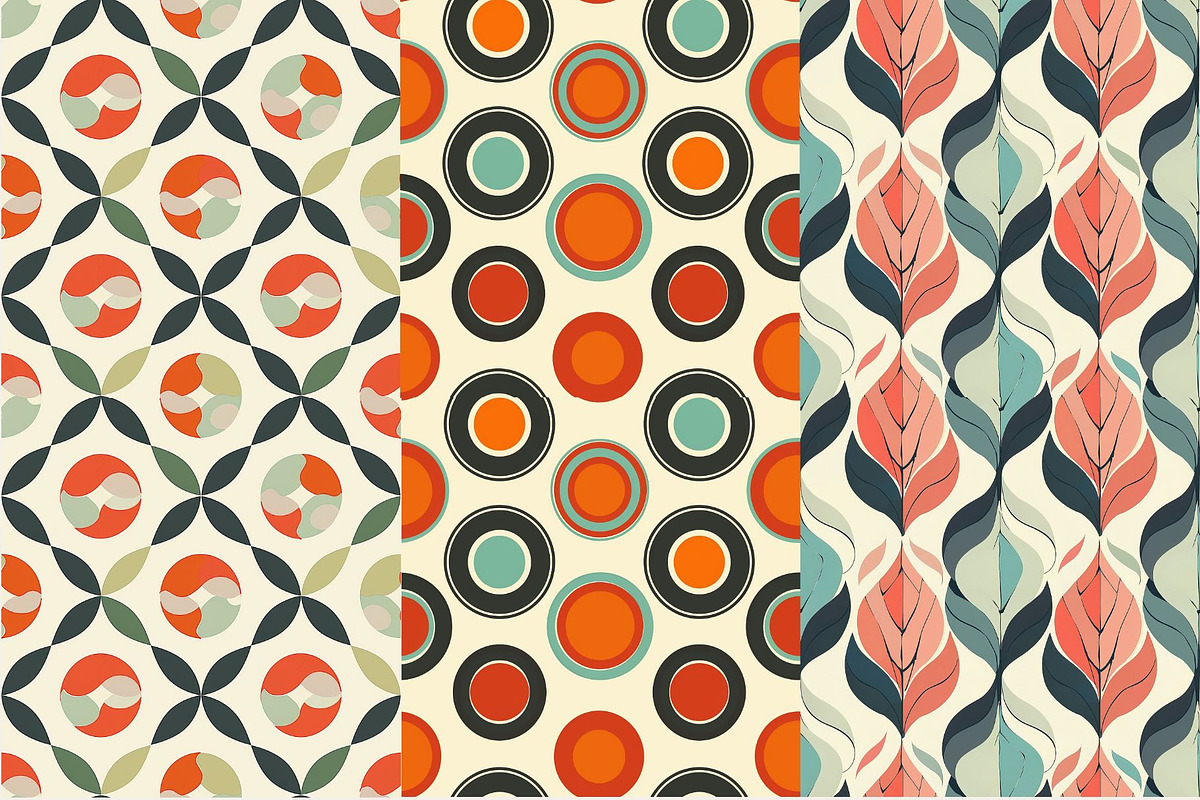 12 Ronan's Retro Seamless Patterns, a Pattern Graphic by Inknfolly