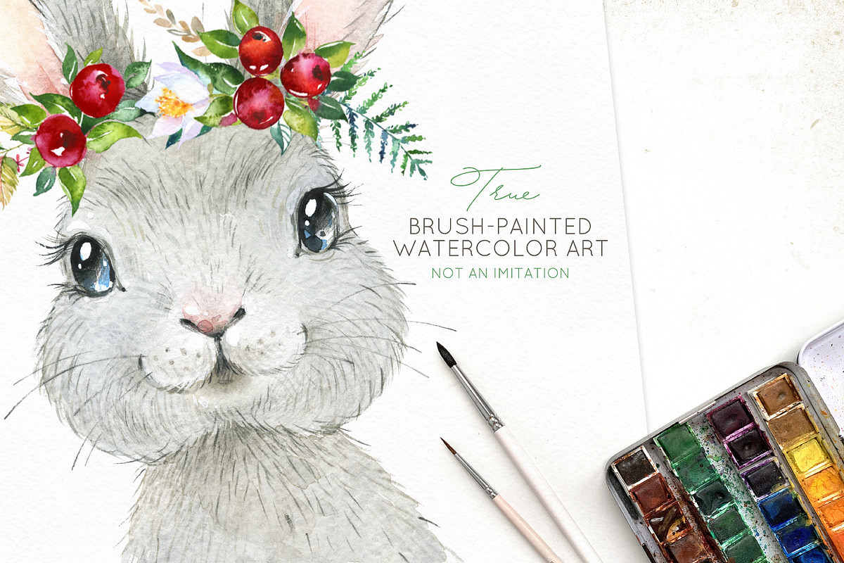 Woods. Little Watercolor Animals, an Animal Illustration by OctopusArtis (Photo 7 of 9)